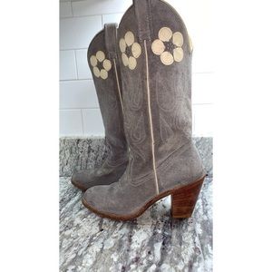 Vintage Acme Suede Cowboy Boot
